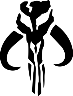 Brand Mandalorian Contour Svg Vector, Free Vectors File